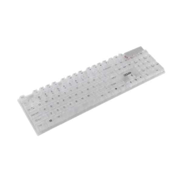 Klar Kabelansluten Gaming Tangentbord Belyst 104 Tangenter Stilren med 1,5M USB-Kabel-