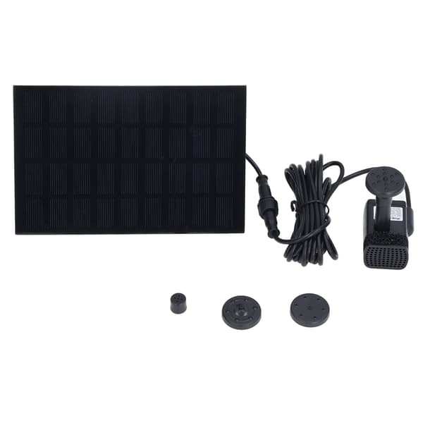 Solar vandpumpe DC børsteløs monokrystallinsk silicium landskab flydende springvand 9V 1.8W