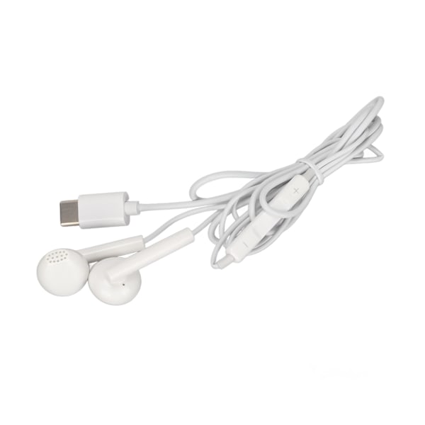 Type C -kuulokkeet, melunvaimennus, HD-puhelut, langalliset nappikuulokkeet mikrofonilla Huaweille, valkoinen