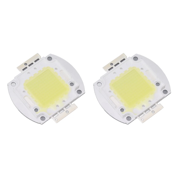 2 stk. runde LED-chips 100W høj effekt LED-chip hvidt lys 9600LM 6000K LED-perler til hjemmestudio udstillings spotlight