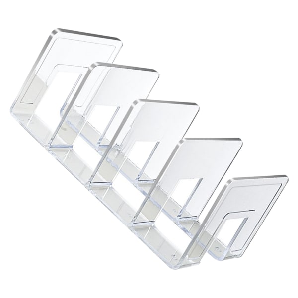 Bokstøtter Transparent Farge Enkel Stil 4 Rom Akryl Material Bokhylleholder for Kontor Klasserom