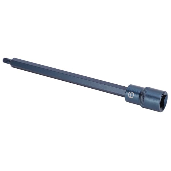 Socket Bit 12-punkts S2 Legert Stål Blånering Hurtignøkkel Skrutrekker Tilbehør 1/2x200xM6
