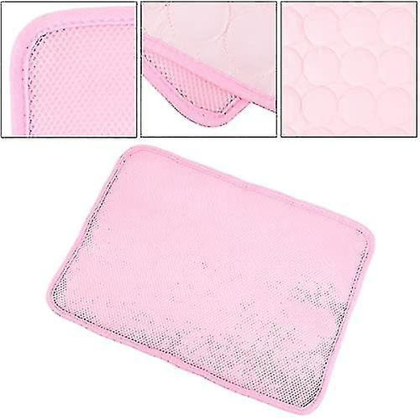 Tvättbar rosa hundkylmatta - Ice Silk kyldyna för kennel bäddsoffa