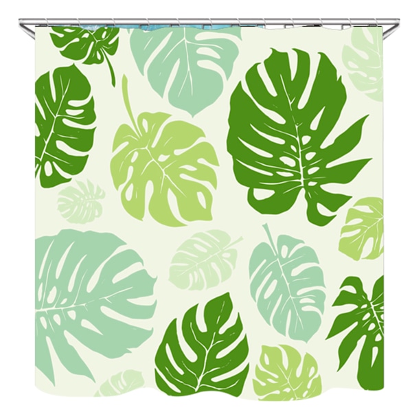 Nordisk stil print polyester bruseforhæng vandtæt badeforhæng badeværelsesartikler 150x180cm