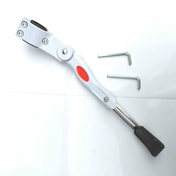 Sykkelkrykker, Lateral, Justerbar høyde med sklisikker gummifot, Sykkelstøtte laget av aluminiumslegering, Støtte for 24-27 tommers sykler, BMX, 700c,