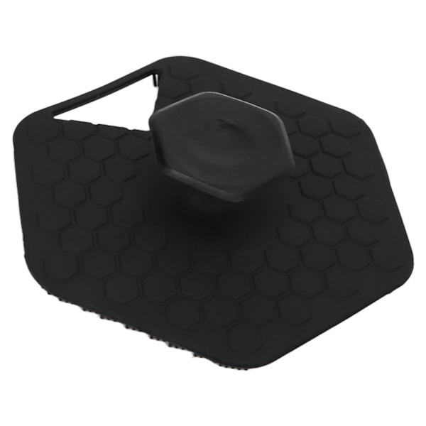 Silikonbadborste Multifunktionell polygonal Mjuk Effektiv rengöring Silikonskrubber för bad Diskdisk Svart