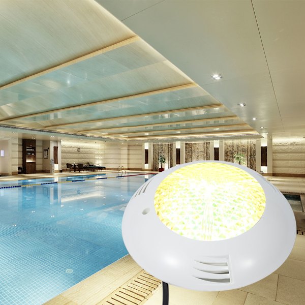 15W AC12V LED RGB undervattensljus IP68 vattentät RGB poolbelysning med fjärrkontroll