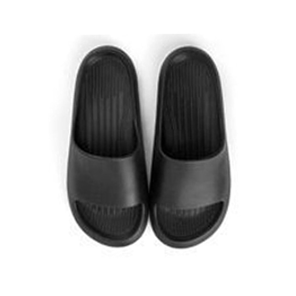 EVA Duschtofflor Slide Sandaler Duschskor för Badrum Pool Strand för Kvinnor och Män Svart 35-36