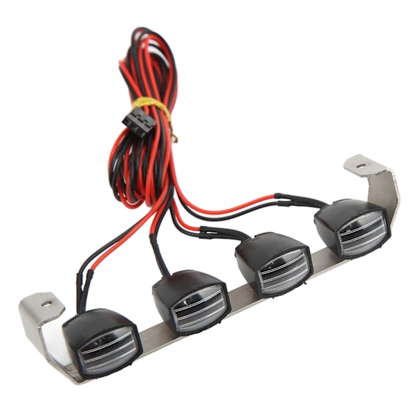 RC Ljusramp LED-lampor Fyrkantig Taklampa DIY Strålkastare för SCX10 1/10 RC Bil Crawler4 Lampor