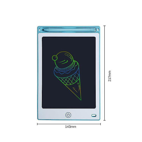 Portabel 8,5 tums LCD-ritplatta - Smart elektronisk ritplatta för målning, graffiti, skrivning - med suddgummi och designfunktioner