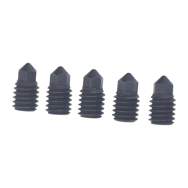 5 stk. Hærdet stål dyse High Speed printhoved support 1,75 mm filament til Bambu Lab X1 eller P1P 3D printer Hot End 0,4 mm