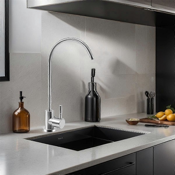 Kitchen Direct Drikkevannsfilterkran 304 Rustfritt Stål Blandebatteri Rensesystem Omvendt Osmose Kjøkken Torneira