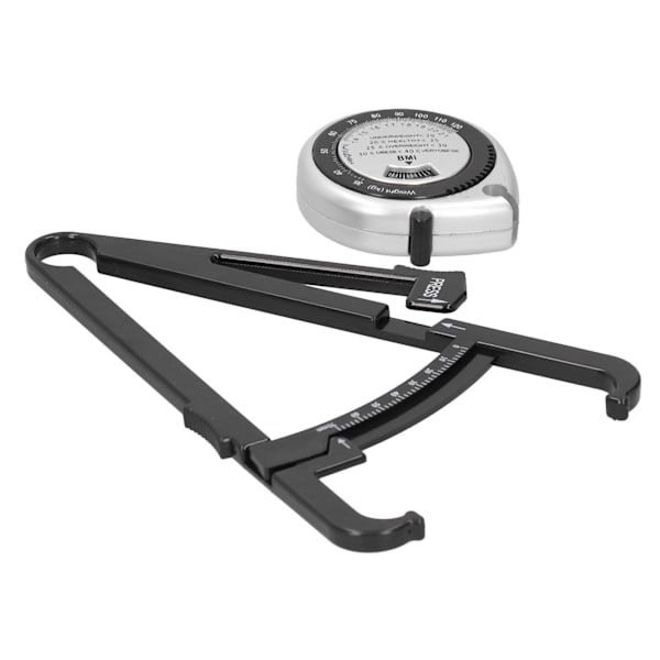 Body Fat Caliper BMI-måttband Skinfold Calipers Body Fat Mätband Set