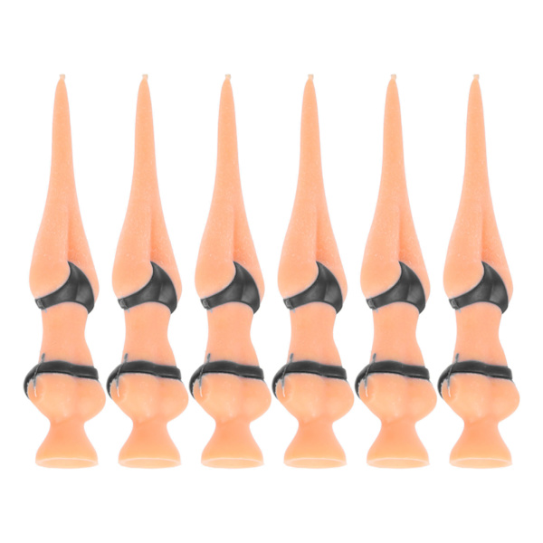 6st PE Plastic Golf Tees Skönhet Bikini Form Hållbar Träningsverktyg Tillbehör Svart