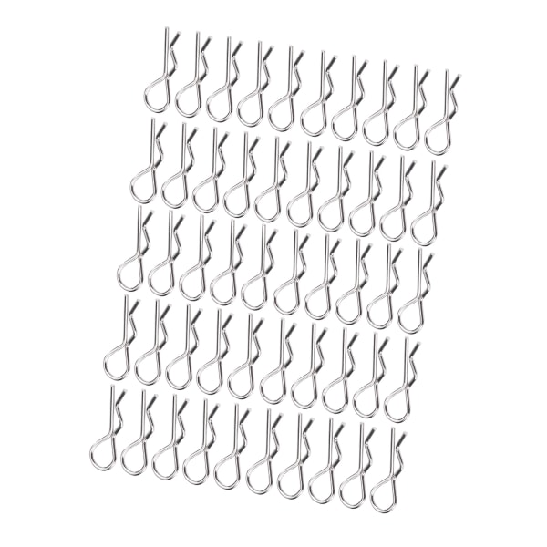 50 st RC-tillbehör R-typ Body Clip Pin för 1/10 1/12 1/16 Skala Fjärrkontroll Bilskal