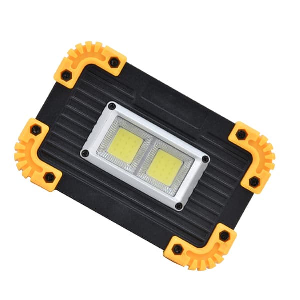 Mini LED Flomlys COB Nødlys USB-lading Dobbel Firkantet Campinglys Telt Arbeidslys for Utendørs