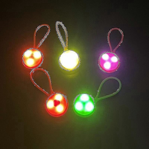 LED Sikkerhetslys Refleksanheng for Barn, Blinkende Sikkerhetsmerke for Skolesekk, Ryggsekk, Nøkkelring, Hundehalsbånd, Nattcamping, Sykling, Løping