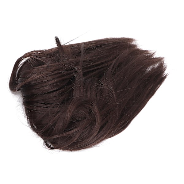 Tousled Hair Bun Wig Adjustable Natural Elastic Band Messy Bun Hairpieces for Women Girls#Q17‑6