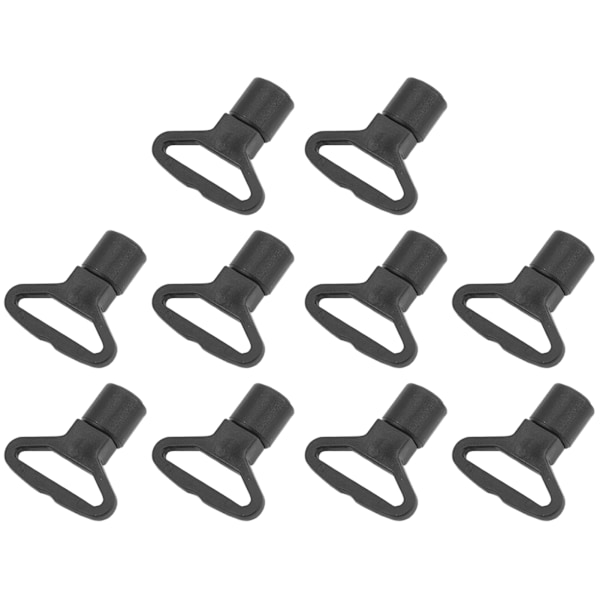 10 stk elastisk tauklemme 2,5 mm plastring lett holdbar krok for kajakk kano båt