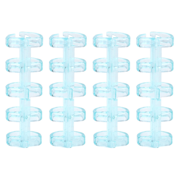 Bindningsringar rymmer 60 ark papper 11 mm bindningstjocklek fri skrivning enkel användning kontorsmaterial transparent blå