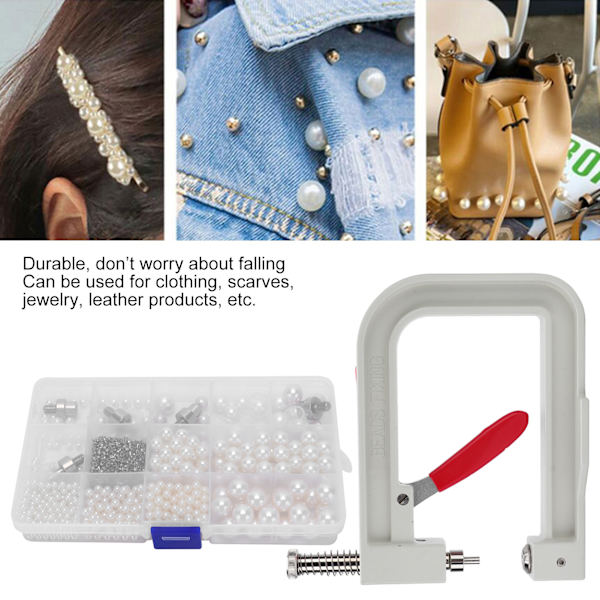 DIY Pearl Setting Machine Kit - Handgjorda pärlor Nitknapp Hantverksdekorationstillbehör