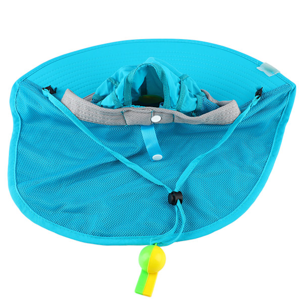 Sommer solbeskyttelse hatt sjal tegneserie trykt solhatt med fløyte Lake Blue