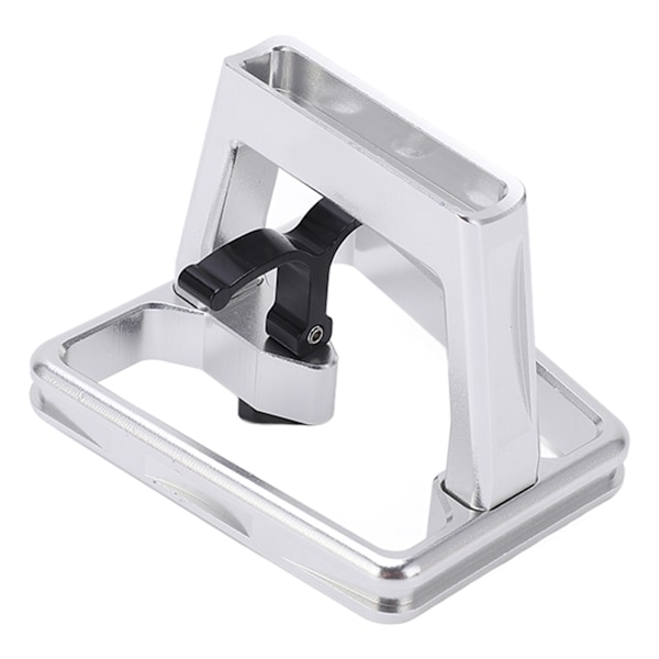 Folding Bike Front Carrier Adapter Aluminium Alloy Hollow Carved Mount Base for Poday Silver