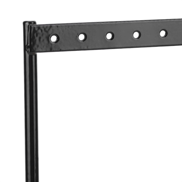46-håls smyckeshållare i metall, örhängen, halsband, displayställ, förvaringsorganisatör, svart