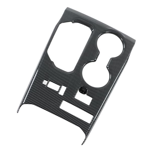 Bilens midtkonsoll girpanel trim selvklebende glanset karbonfiberstil erstatning for Highlander 2022+ LHD