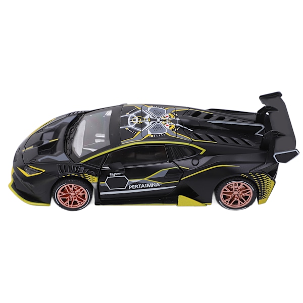 1/32 Legering Støbt Model Sportsvogn Simulering Lyd Lys Træk Tilbage Superbil til Børn Sort