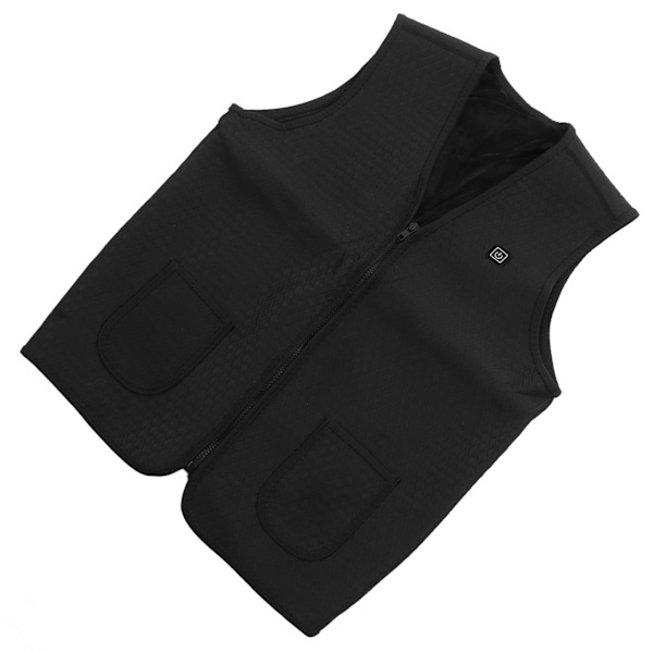 Elektrisk oppvarmet vest 5 oppvarmingssoner Lett vekt 3 temperaturmoduser Vaskbar USB-oppvarmet vest for camping Ski Utendørs M