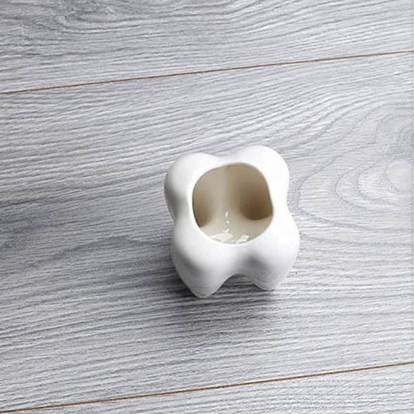 2 stk. Søde tandformede keramiske urtepotter, sukkulent plantepotte, bonsai planteholder, urte kaktus beholder, plantepenholder til hjemmekontor, dekorationsgaver