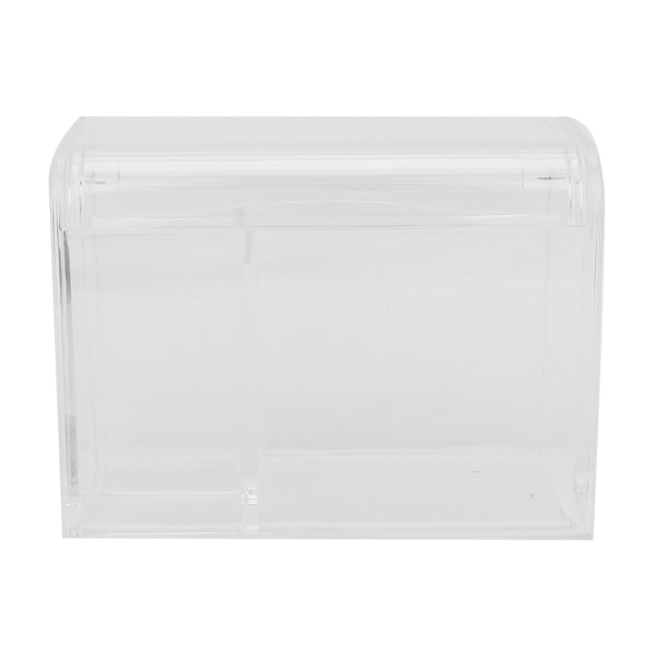 Genomskinlig bomullspinne förvaringslåda Makeup Powder Puff Kosmetisk verktyg Organizer Container