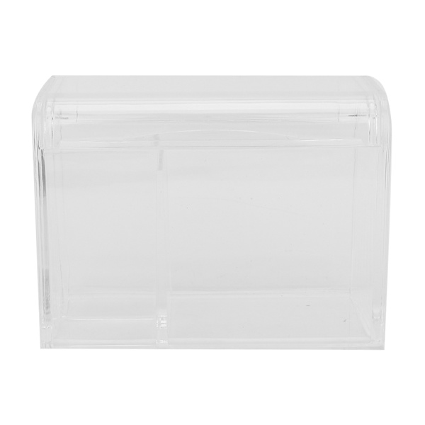 Transparent bomuldspinde opbevaringsboks Makeup Powder Puff Kosmetisk værktøj Organizer Container