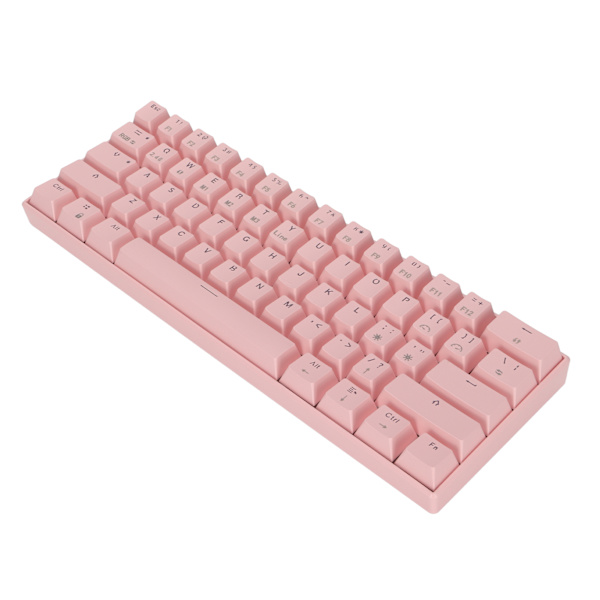 READSON mekaaninen näppäimistö 61 näppäintä RGB-taustavalaistu ergonominen muotoilu 1800mAh akku langaton tuettu langallinen näppäimistö Tea Color Axis Body