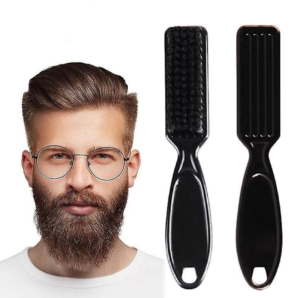 Borstpenna, Skäggpenna Vattentät Långvarig Täckning Skäggpenna och Borste för Mustasch Ögonbryn (1 st, Svart)