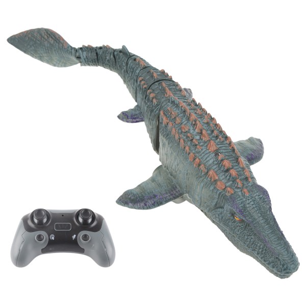 Mosasaurus Dinosaur Legetøj Fjernbetjening Trådløs Realistisk Sea Monster Legetøj til børn over seks år Tre batterier