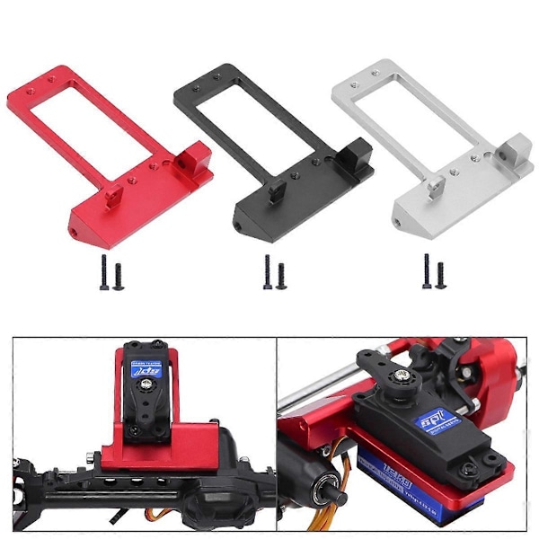 Forreste aksel BAT servomontering til 1/10 RC Crawler Car F9 DIY rød