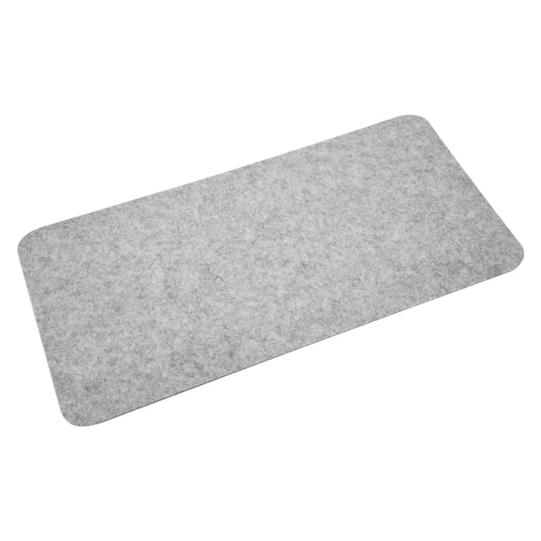 68x33cm Polyester Bord Musematte Kontorpult Laptopmatte Antistatisk Datamaskin PC-puter Lys Grå