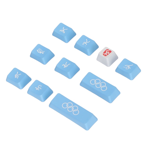 Tangentbordknappar Universal DIY 10 Tangenter PBT Material OEM Höjd Olympiskt Tema Datortillbehör för Mekaniskt Tangentbord