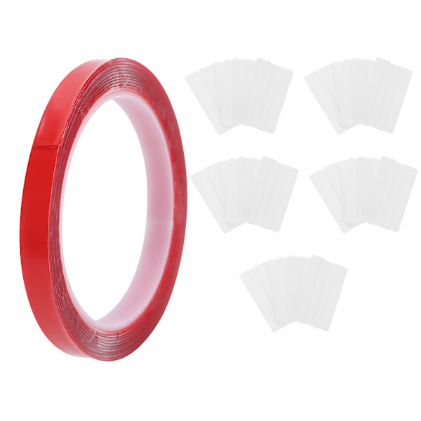 50 stk Nail Tip Display Stand Holder Akryl Nail Art Display Strip Board med selvklebende tape