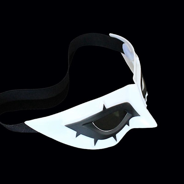 Läderkattmask för kvinnor Kaninkostym Halv ansikte Cosplay Halloweenfest