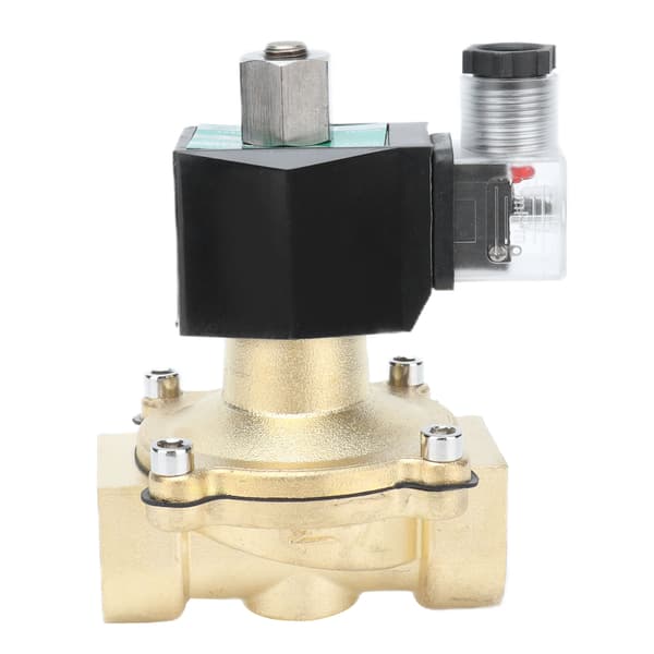 Messing magnetventil toveis glatt overflate enkel installasjon solid holdbar normalt åpen magnetventil AC12V