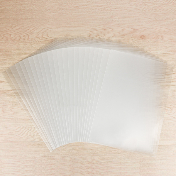 30st L-form filmapp A4 2 sidor Transparent Document Organizer 18C Tjock typ Hållare