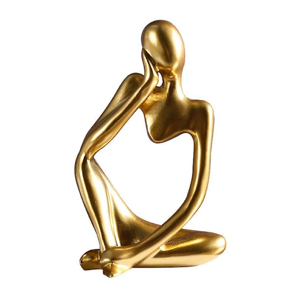 Resin Thinker Abstrakt skulptur staty - modern hem och kontor dekor statyett