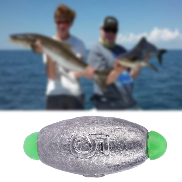 10 stk 5 Størrelser Avtakbare Split Shot Sinkers Vekter Fishing Sinker Tackle Kits