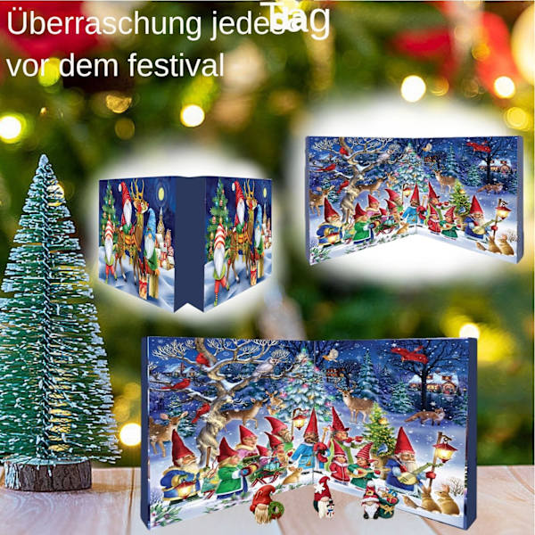 2024 Nisse Julekalender 24 Dages Jule Nisse Nedtællingskalender til Børn og Voksne