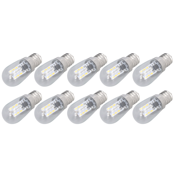 10 stk LED E12 Pære Glas Lille Loftlampe Pære 500LM Vægpære til Soveværelse Kontor 220V