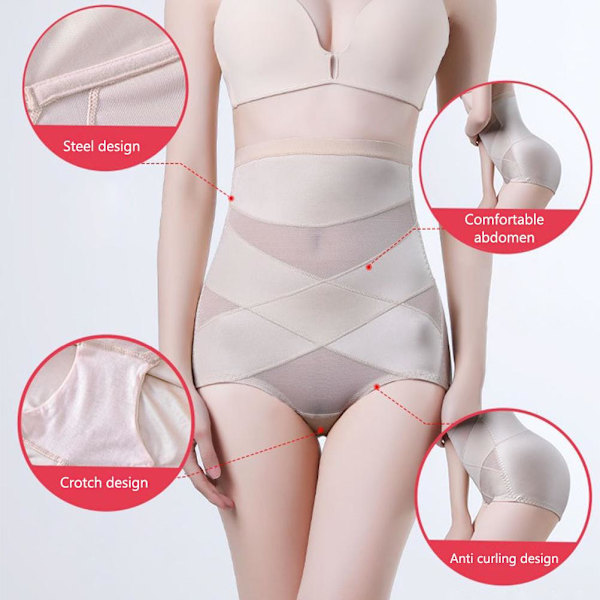 Komprimerande Abs Sculpting Panty Kvinnor Tummy Control Slimmer Body Shaper Slimming Hög Midja Byxor