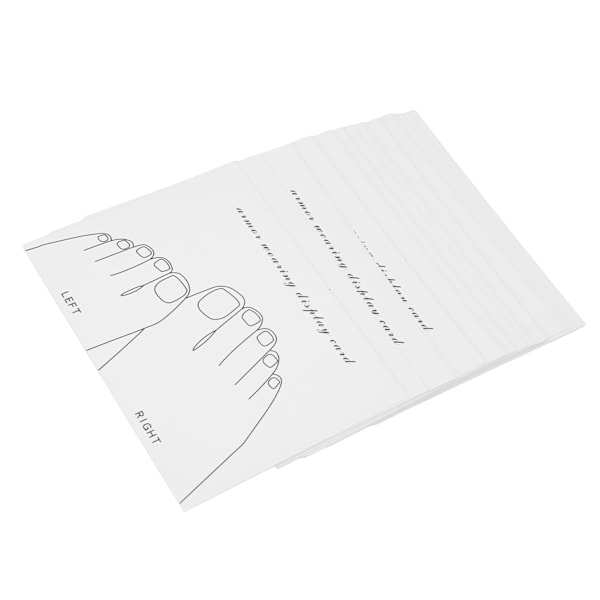 20 st Nail Color Card Display Practice Manicure Tool Foot Model Manicure Display Card för Manicurist